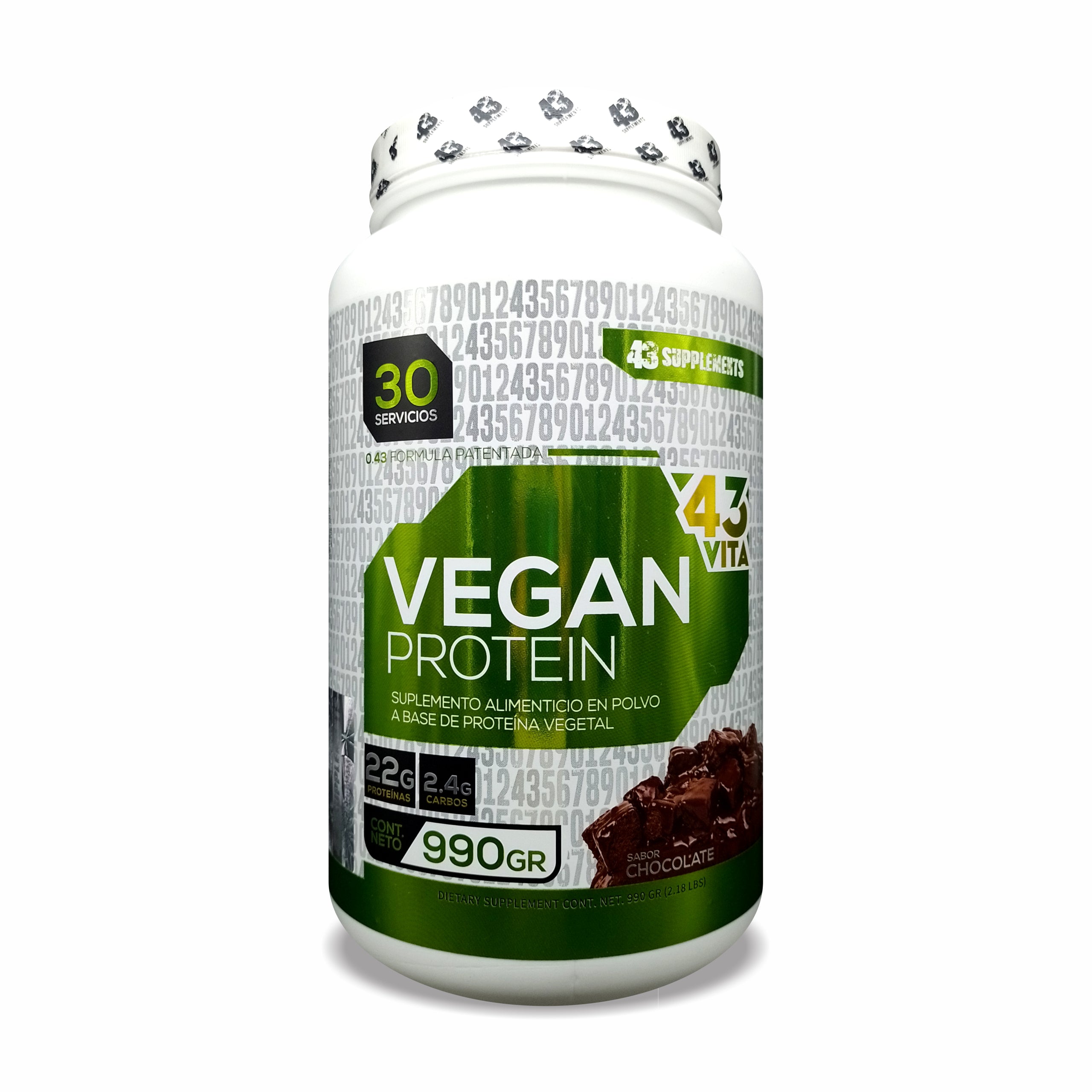 Proteína vegana sabor chocolate