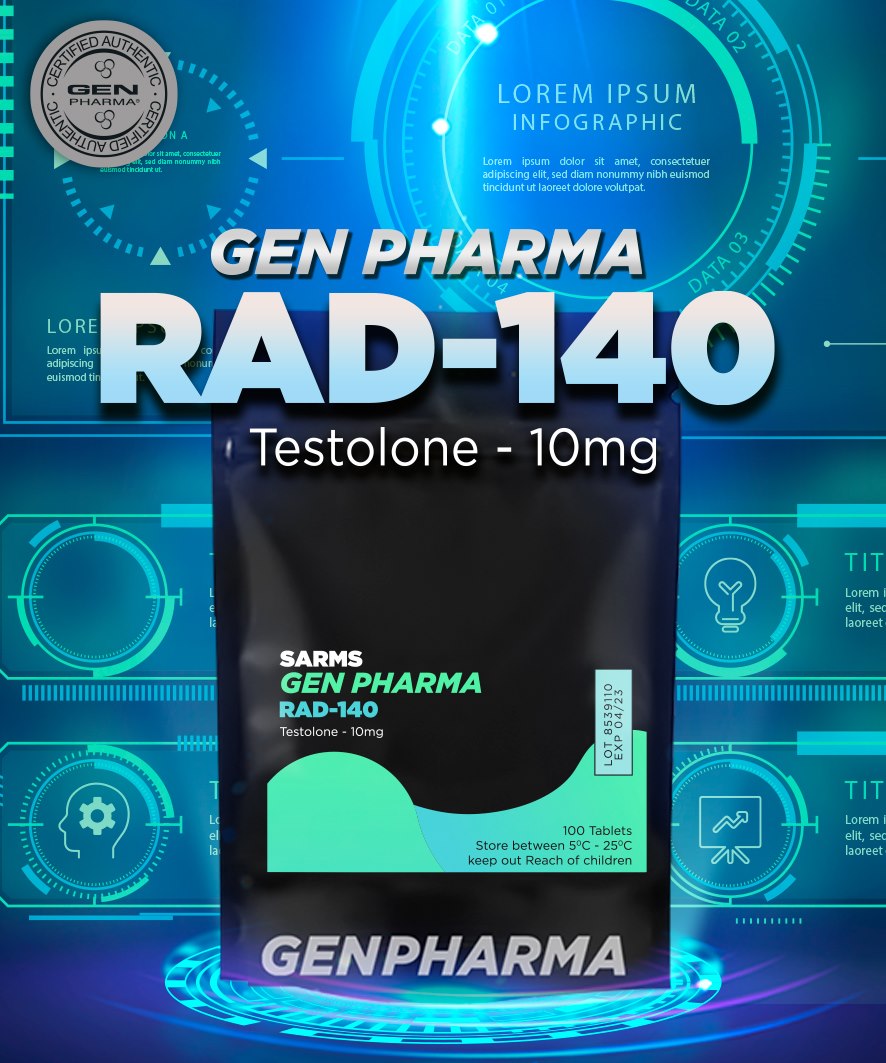 RAD-140  10mg. (Testolodrone) 100 TABLETAS 10MG | SARMS GEN PHARMA