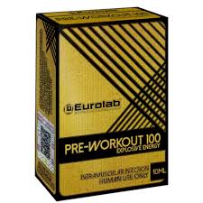 PRE-WORKOUT 100 TREMBOLONA - Each ml contains: Trenbolone Base 25mg. Stanazolol Base 25mg. Testosterone Base 50mg. | EUROLAB |