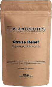 ANTIESTRES - Stress Relief  - Relajación mental, respuesta saludable al estrés, efecto tranquilizante sin sueño, patrones cerebrales tipo meditación 90 caps | PLANTCEUTICS