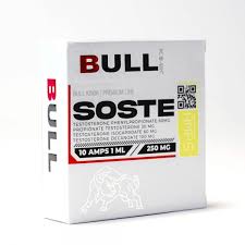 SOSTENON 250 mg - Fenilpropionato de testosterona 60mg + Propionato de testo. 30mg + Isocaporato de testo. 60mg + Decanoato de testo. 100 mg / 10 Ampolletas de 1ml - BULL KIMIK