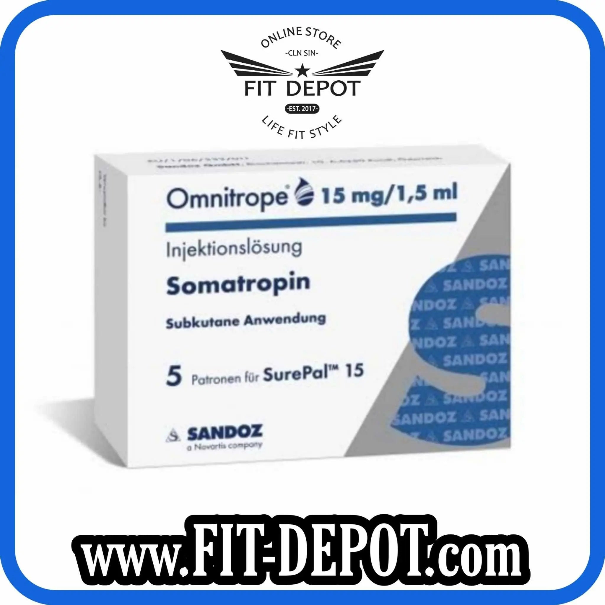 AGOTADA - OMNITROPE 15 mg / 1,5 mg / 45 UI / Calidad Farmacéutica | SANDOZ