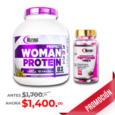 PROMOCION PORTEINA WOMAN + PEPTONAS METFORCE