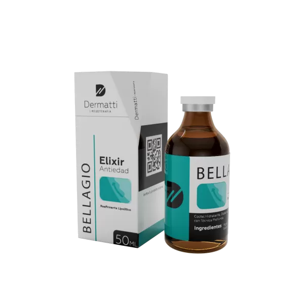 BELLAGIO Elixir Mesoterapia Antiedad Aumenta la firmeza de la piel, lipolítico , aumento de glúteo,piel firme e hidratada | 50 ml.