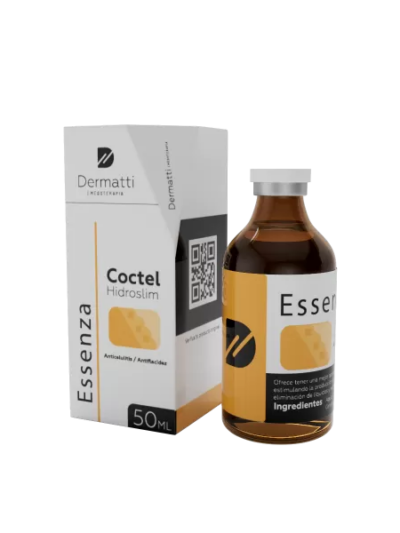 ESSENZA Mesoterapia coctel hidroslim / Promueve la eliminación de líquidos, elimina celulitis y mejora la apariencia de la piel- 50 ml