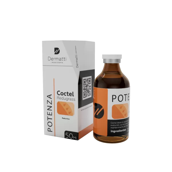 POTENZA Coctel ReduGrass / MESOTERAPIA REDUCTIVA Reduce Grasa y ayuda para el mantenimiento de la figura corporal - 50 ml