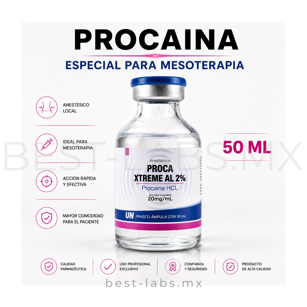 PROCAINA AL 2% CERO DOLOR ESPECIAL PARA MESOTERAPIA / 50 ML