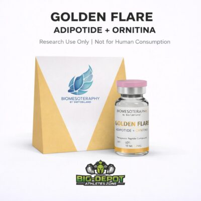 golden flare adipotide ornitina 10ml biomesoteraphy vial original