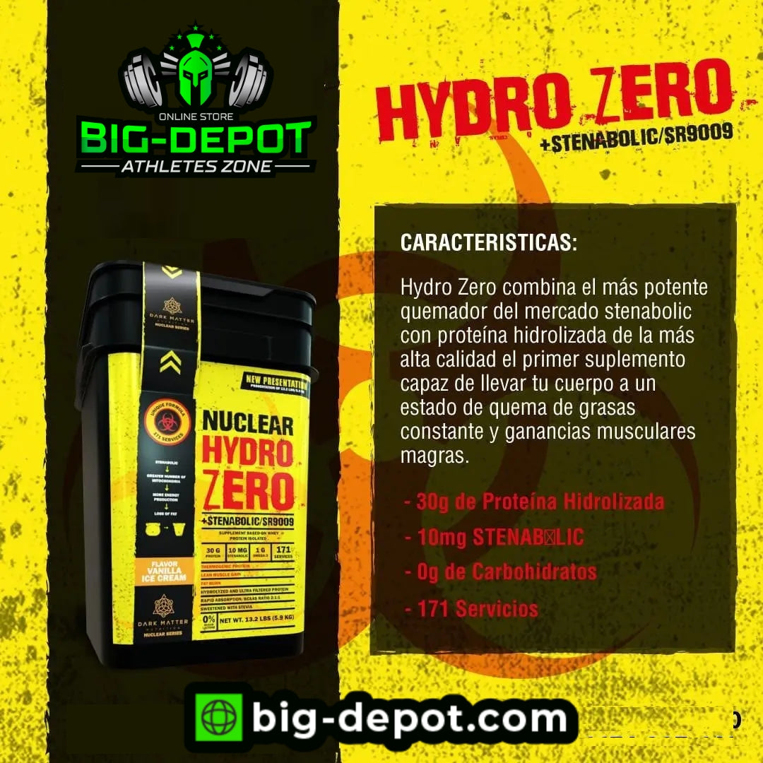 Nuclear Hydro Zero proteína hidrolizada + Stenabolic 171 servicios (13.2 lbs) | Dark Matter - Image 2