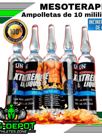 Mesoterapia Líquid Xtreme 350mg / Incinerador de Grasa / Ampolletas de 10 ML | MESOTERAPIA LICUID XTREME