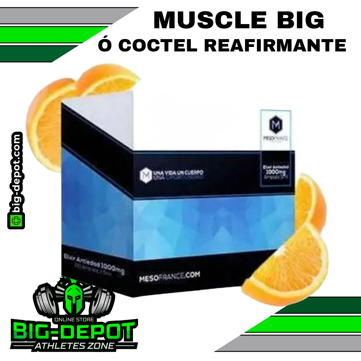 MUSCLE BIG ( Cóctel Reafirmante) - Ampulas de 5 ml - MESOTERAPIA MESOFRANCE