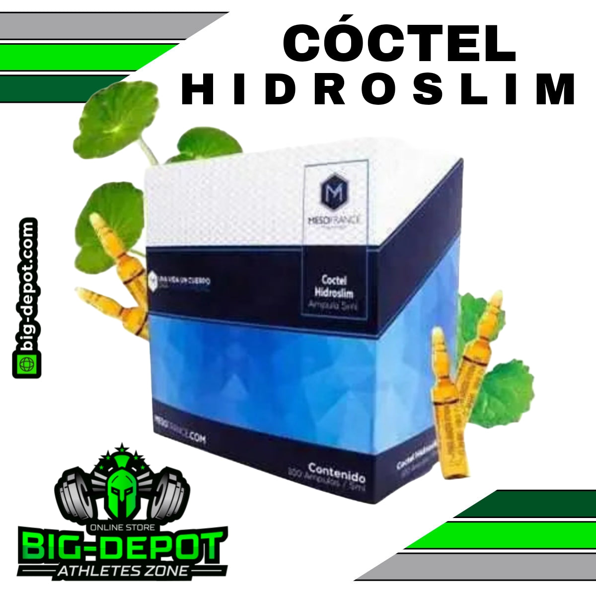 Coctel Hidroslim - Ampulas de 5 ml - Mesofrance