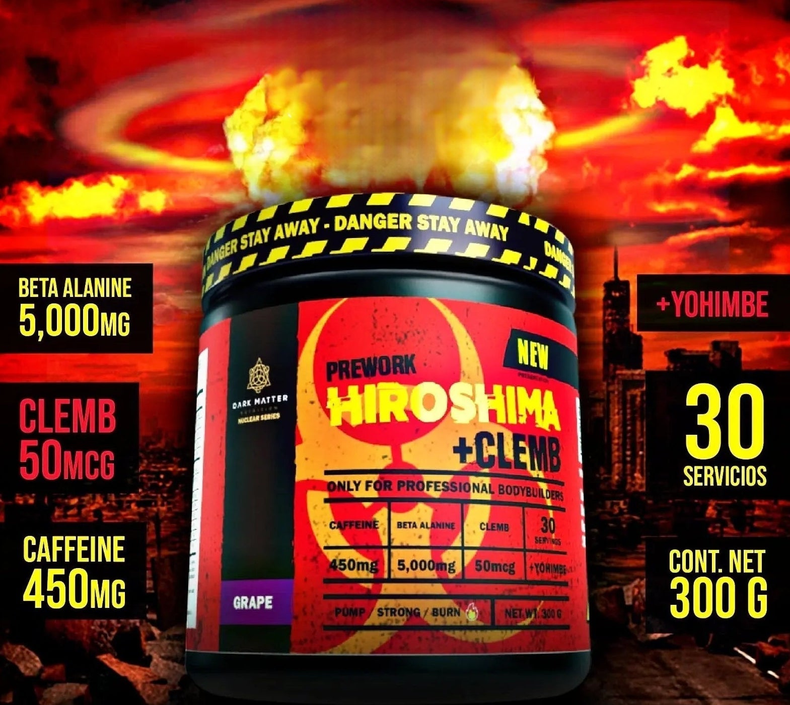 Hiroshima preworkout 30 servicios (300 g) | Dark Matter - Image 4