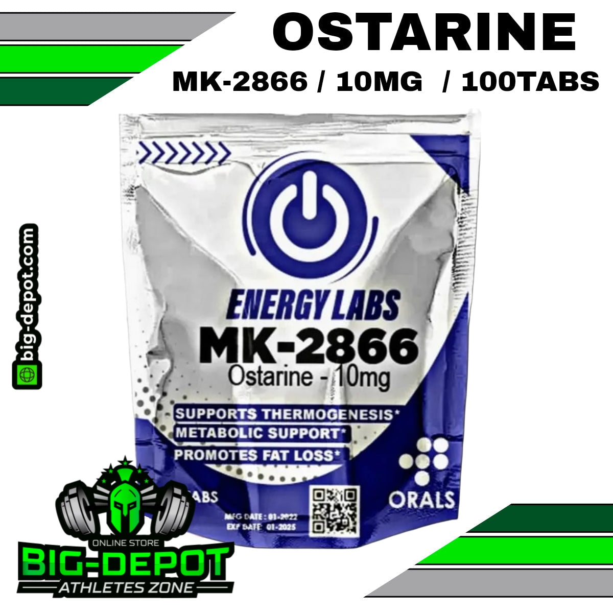 Ostarina 10 mg (MK-2866) 60 tabletas | Energy Labs - Image 3