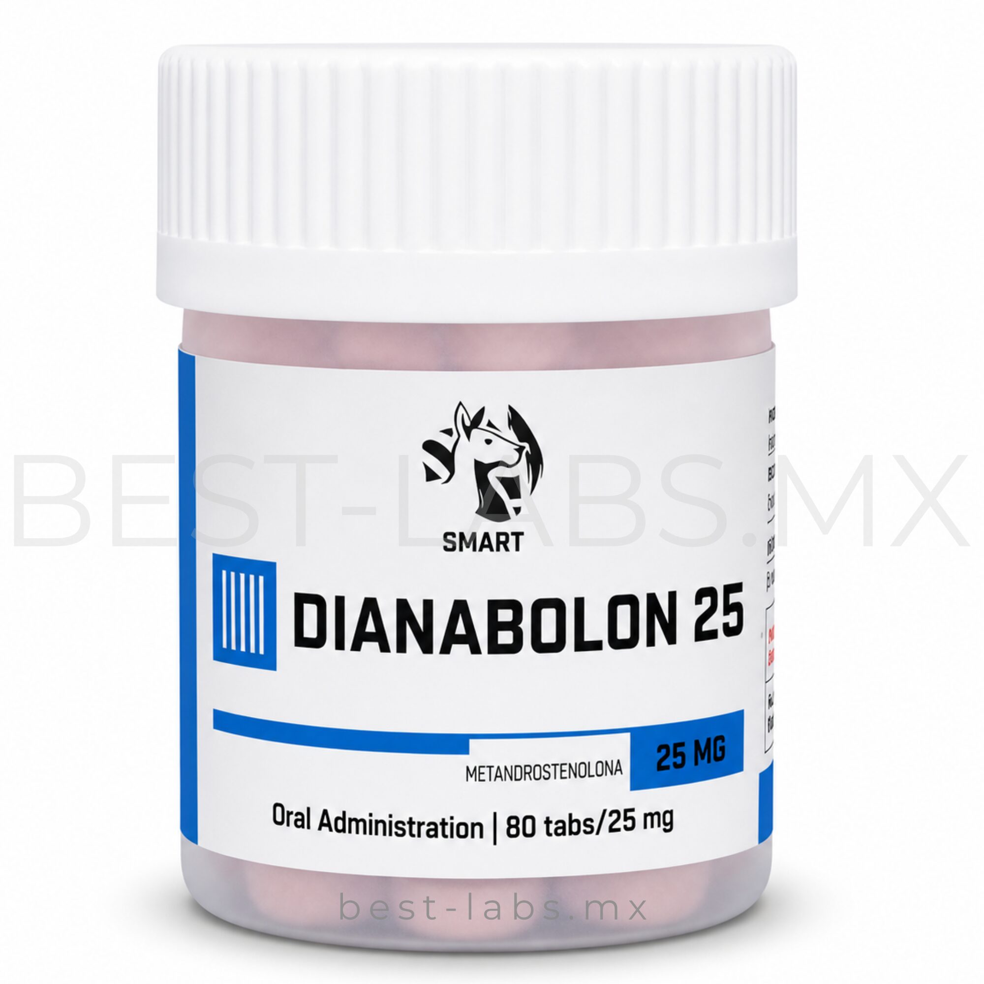 Dianabolon 25 mg (Metandrostenolona / Dianabol) 80 tabletas | Smart Pharmaceutical