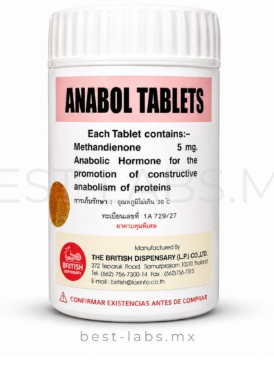 Dianabol Tailandés 5 mg (Metandrostenolona) 1000 tabletas | British Dispensary Thailand