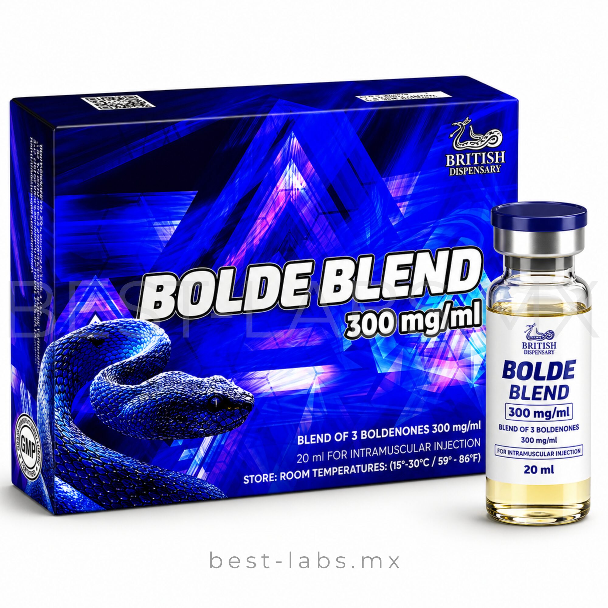 Bolde Blend 300mg (Boldenone Undecylenate 100mg/ml + Boldenone Acetate 100mg/ml + Boldenone Propionate 100mg/ml) 20ml | British Dispensary