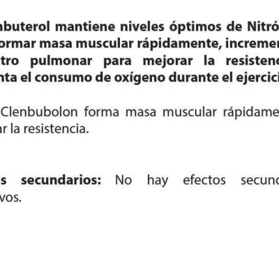 CLEMBUTEROL PARA QUEMA DE GRASA