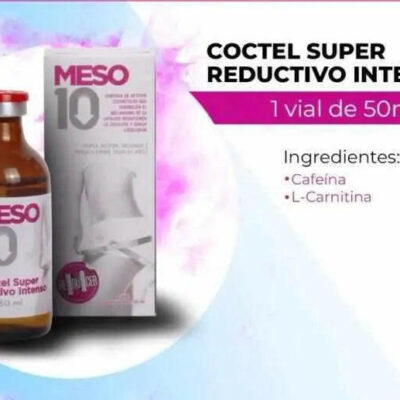 Coctel Super Reductivo Intenso / Cafeína + L-Carnitina/ - 50 ML | Meso 10 - mesoterapia