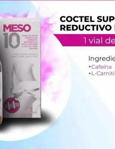 Coctel Super Reductivo Intenso / Cafeína + L-Carnitina/ - 50 ML | Meso 10 - mesoterapia