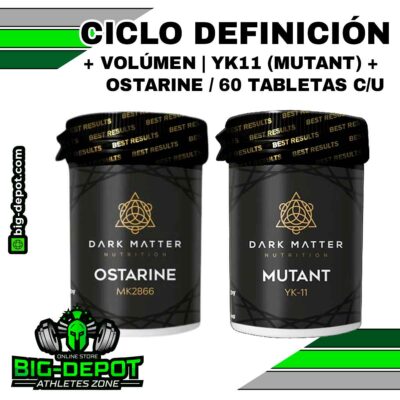 Ciclo definicion volumen YK11 Ostarine Sarms Dark Matter 60 tabletas Big Depot original