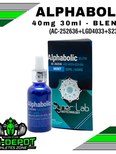 Alphabolic 40 mg blend4 sarms Synerlab 30 ml frasco Big Depot original