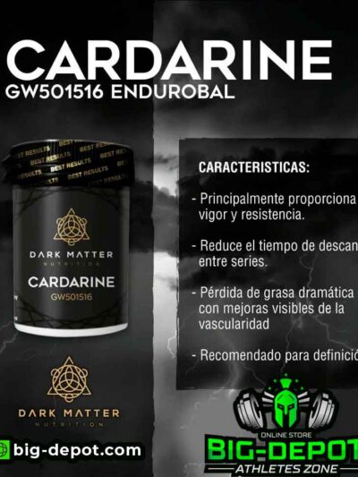 CARDARINE (GW-501516) 60 tabletas (30 servicios de 2 TABS | 10 MG x TAB) | SARMS DARK MATTER - SARMS