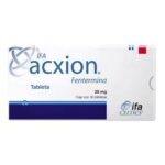 ACXION (Fentermina) 30 mg / Elimina ansiedad por azucares y carbohidratos, antiobesidad, regula el colesterol alto/ IFA Celtics - 2vROM