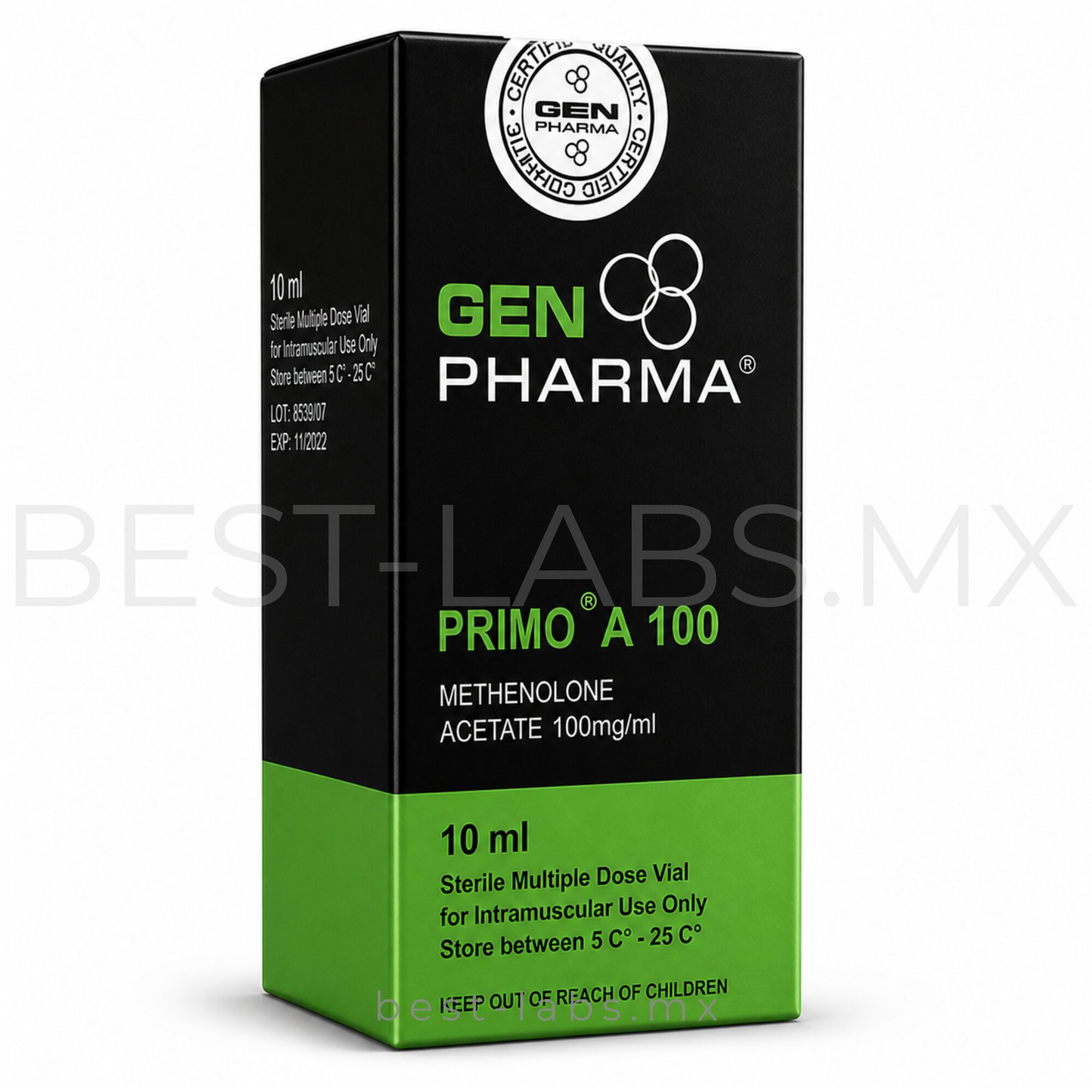 Primo A 100 mg/ml (Methenolone Acetate / Primobolan) 10 ml | Gen Pharma