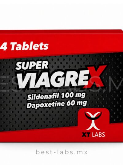 SUPER VIAGREX - 4 tabletas SILDENAFIL + DAPOXETINE   de 100 mg  XT Labs