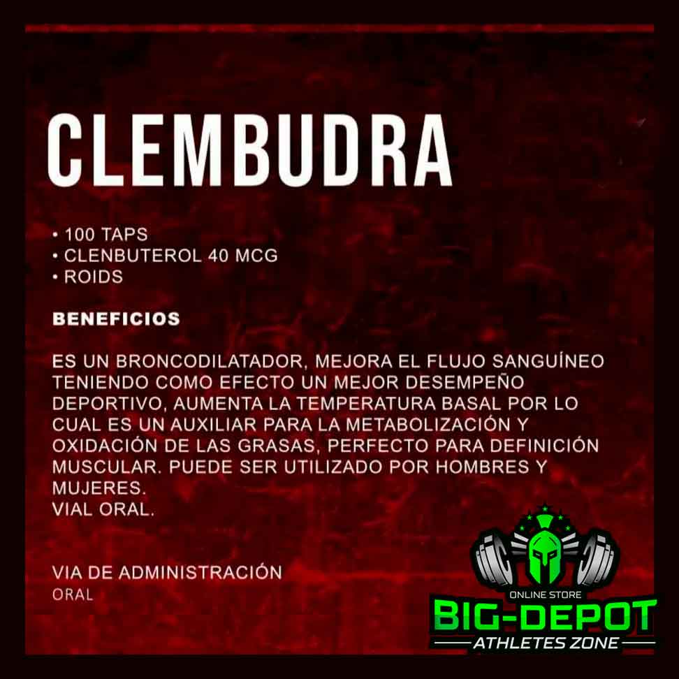 Clembudra 40 mcg (Clembuterol) 80 tabletas | Dragon Pharma - Image 2