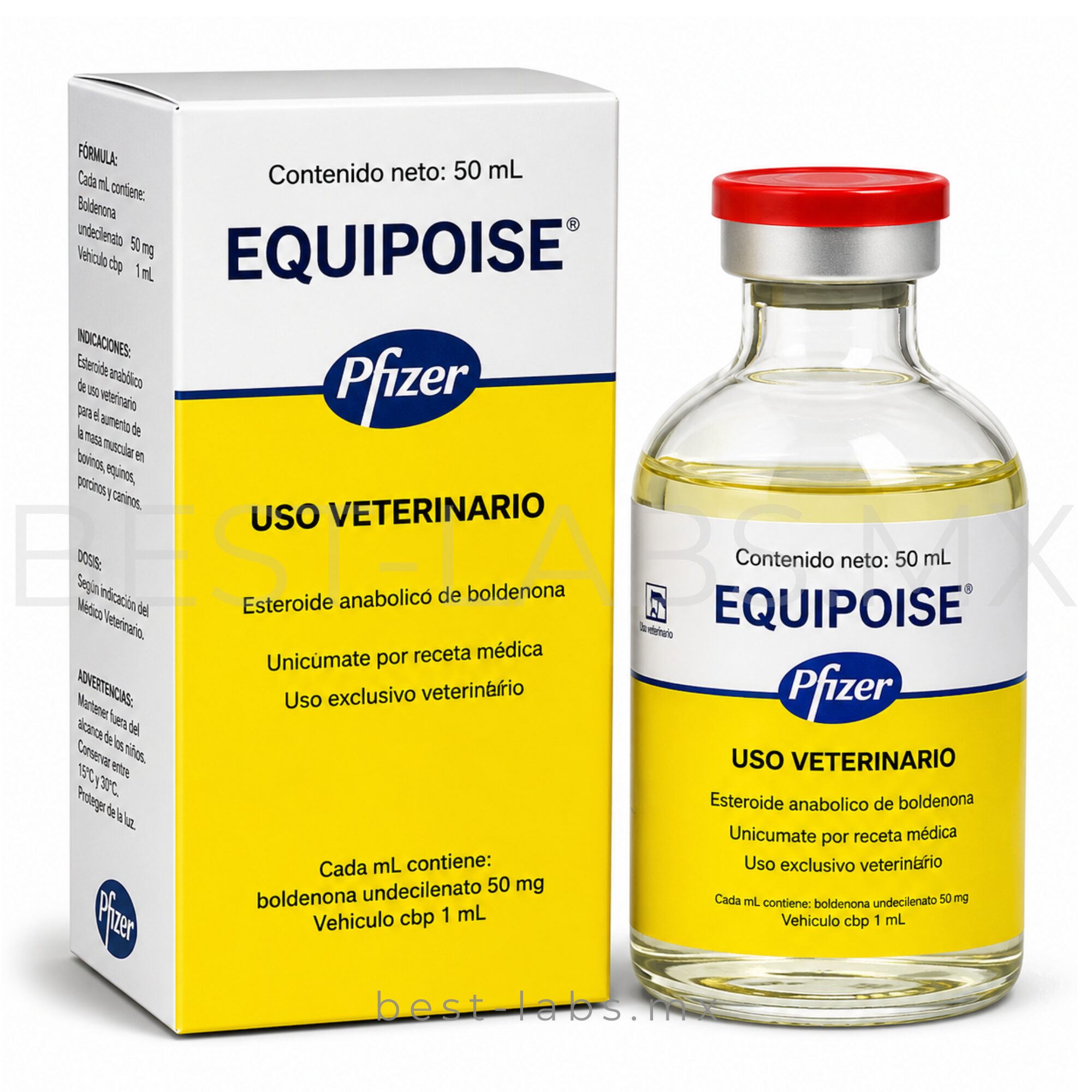 EQUIPOISE (BOLDENONA) 50 mg/ml 50ML | VETERINARIOS PFIZER | MAYOREO