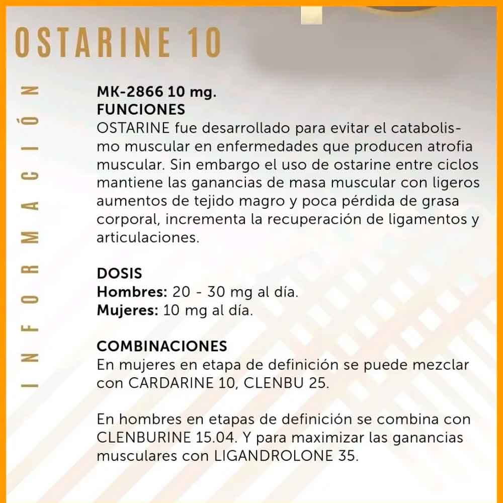 Ostarina 10 mg (MK-2866) 60 cápsulas | Sarms Eurolab - Image 2