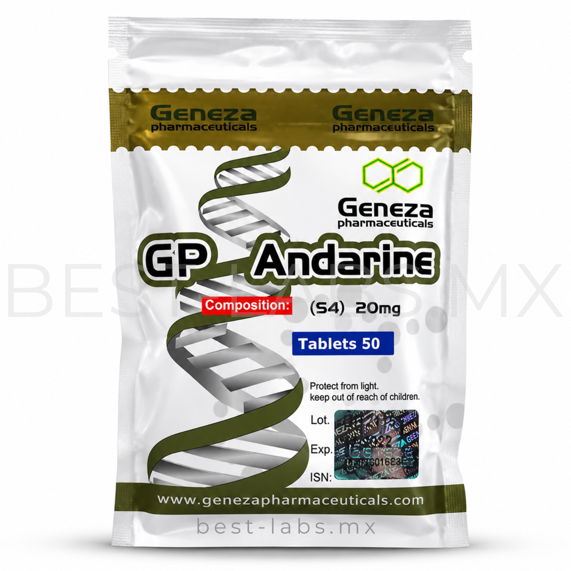 Andarine 20 mg (S-4) 50 tabletas | SARMS Geneza