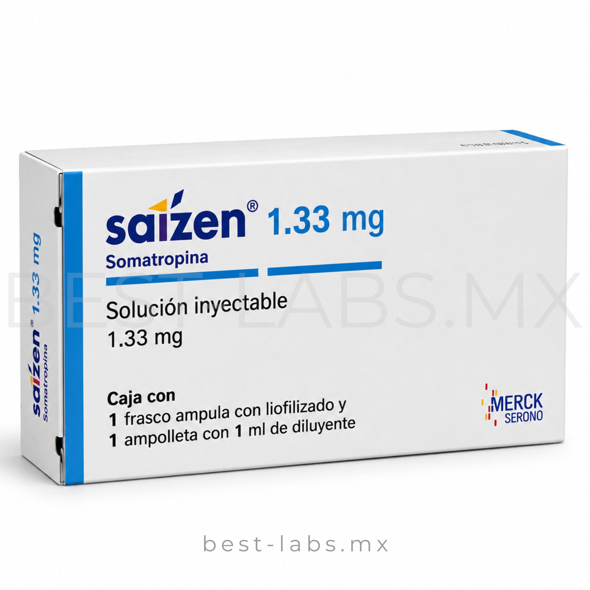 SAIZEN ® Merck Serono / 4 IU HORMONA DEL CRECIMIENTO 1.33mg / Calidad Farmacéutica