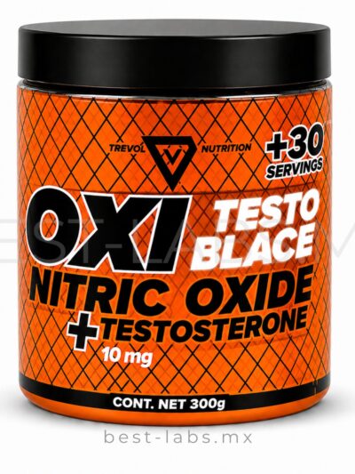Oxi Testo Blace | Oxido Nitrico +Testosterone 10mg | 300 gms / 30 Servicios | HARDBULL LABS