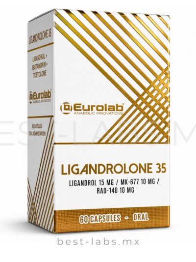 Ligandrolone 35 mg (Ligandrol 15 mg + Ibutamorén 10 mg + Testolodrone 10 mg) 60 cápsulas | Sarms Eurolab