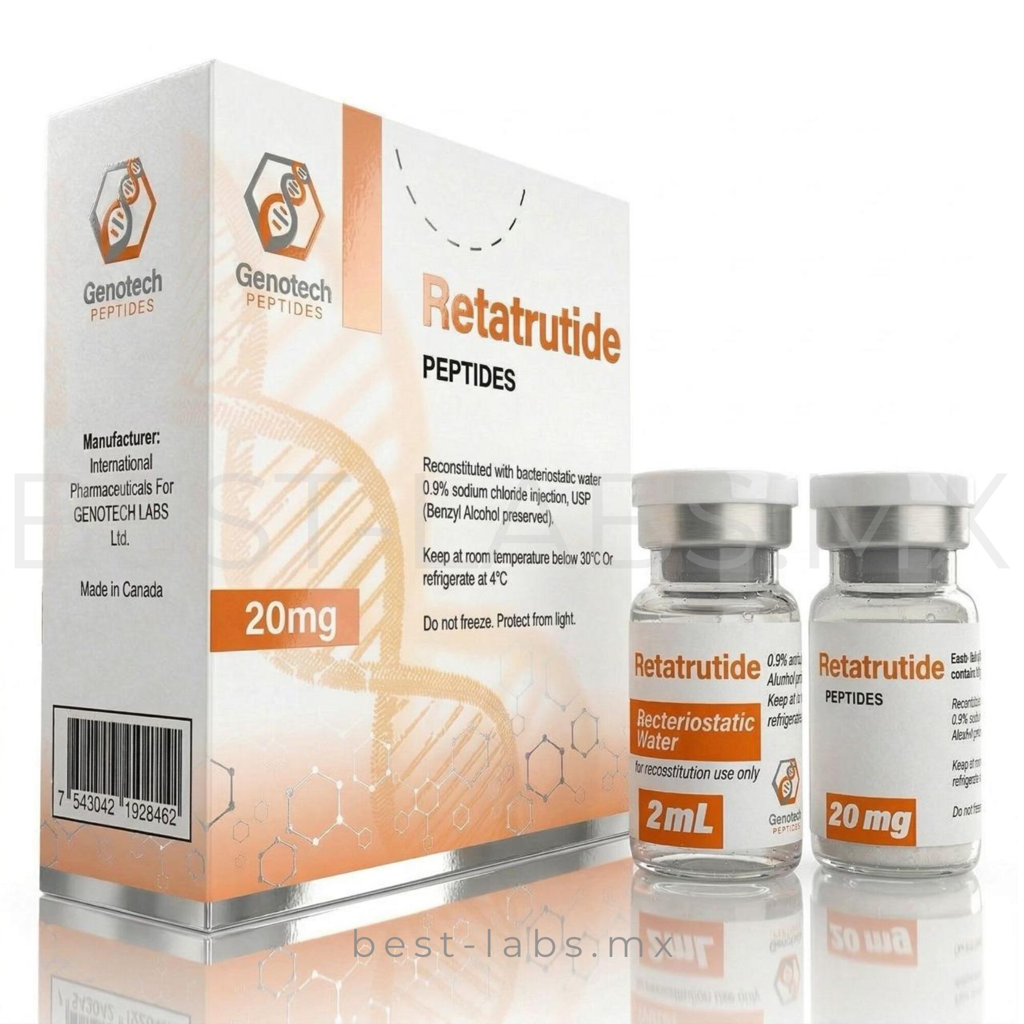 Retatrutide 20 mg - Metabolic regulation peptide - Genotech