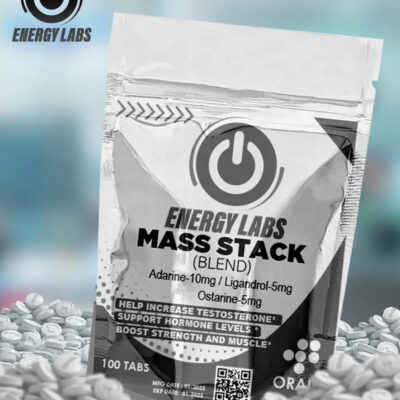 MASS STACK / CICLO Andarine + Ligandrol + Ostarine / Combinación precisa para un correcto ceecimiento muescular de manera magra y fuerza máxima / ENERGY LABS - SARMS