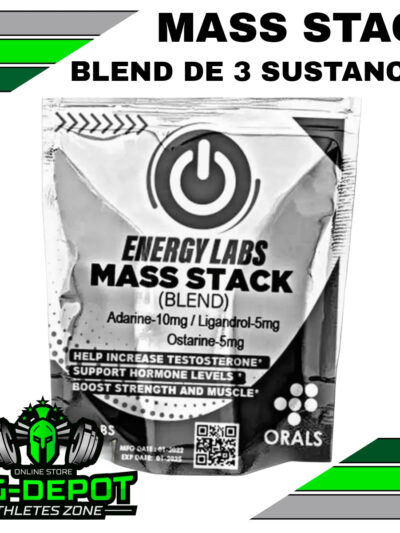 Mass Stack Sarms 25 mg andarine ligandrol ostarine Energy Labs 60 tabletas Big Depot original