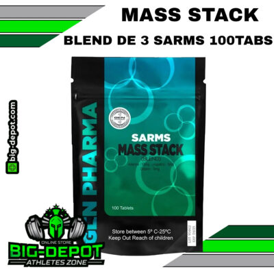 Mass Stack 20 mg andarine ligandrol ostarine Gen Pharma 60 cápsulas Big Depot original