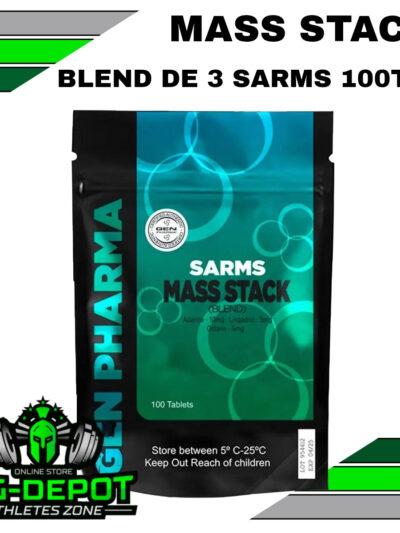 Mass Stack 20 mg andarine ligandrol ostarine Gen Pharma 60 cápsulas Big Depot original