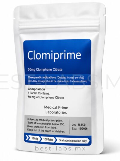 ClomiPrime (Clomifeno) 50 mcg 100 tabletas | Medical Prime