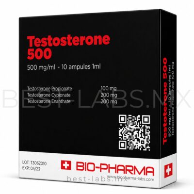 Testosterone 500 (Propionato 100mg/Enantato 200mg/Cipionato 200mg) 10 ampolletas de 1ml | BioPharma