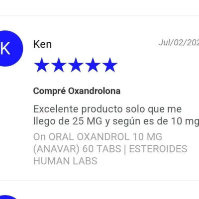 ORAL OXANDROL 10 MG (ANAVAR) 60 TABS | ESTEROIDES HUMAN LABS -