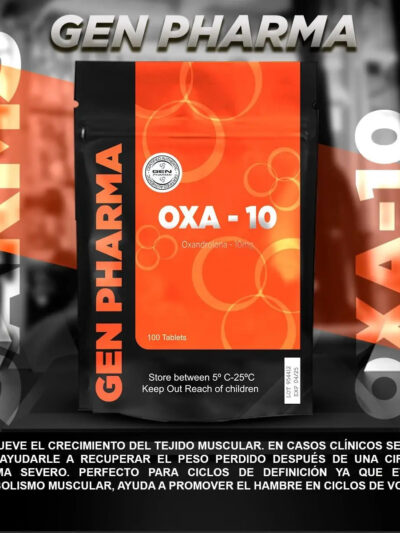 OXA-10 mg (Oxandrolona / Anavar) / 100 TABLETAS / GEN PHARMA - esteroides