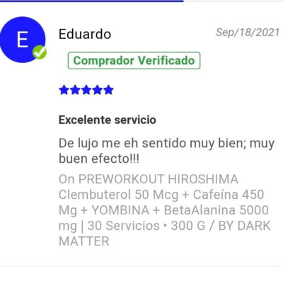 PREWORKOUT con clembuterol comprar