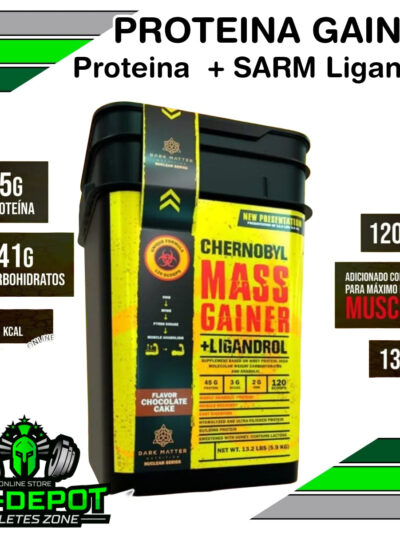 Chernobyl mass gainer proteina hidrolizada ligandrol Dark Matter 13.2 lbs 120 scoops Big Depot original