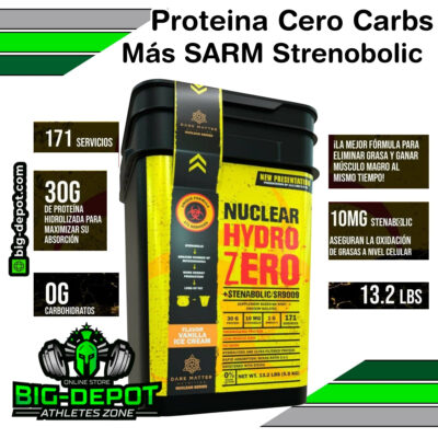 Nuclear Hydro Zero proteina hidrolizada SR9009 Dark Matter 13.2 lbs 171 servicios Big Depot original