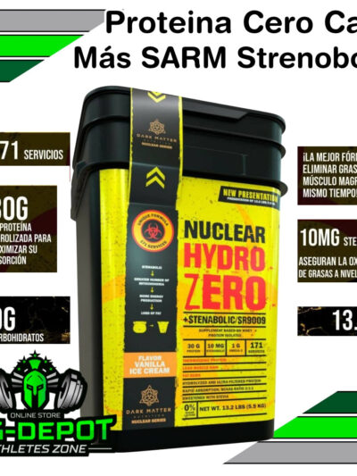 Nuclear Hydro Zero proteina hidrolizada SR9009 Dark Matter 13.2 lbs 171 servicios Big Depot original